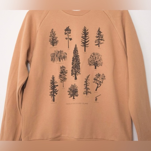 Pina Trees of Vancouver Island Crewneck Sweatshirt - Picture 2 of 5